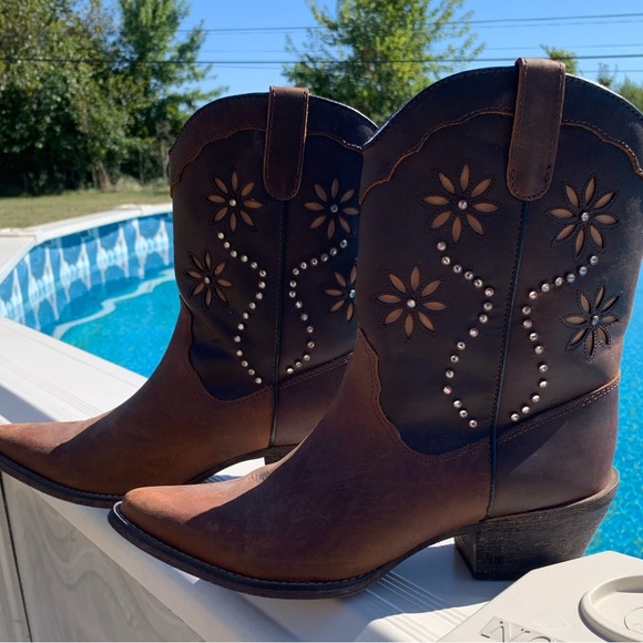 Santa Fe Boot Co Ladies Cowboy Boots - Picture 1 of 4